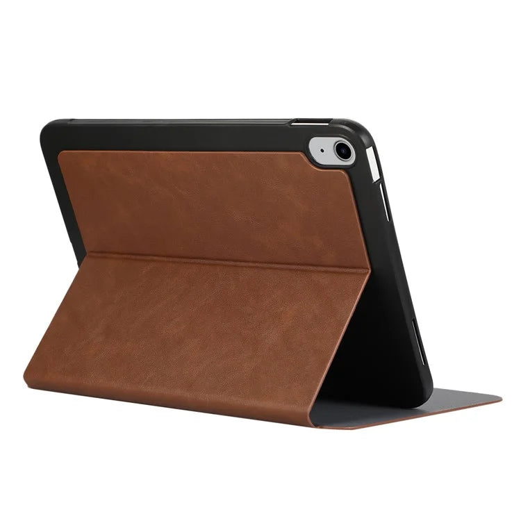 For iPad 10.9 (2022) Case Stand Folio PU Leather Tablet Cover with Auto Sleep / Wake