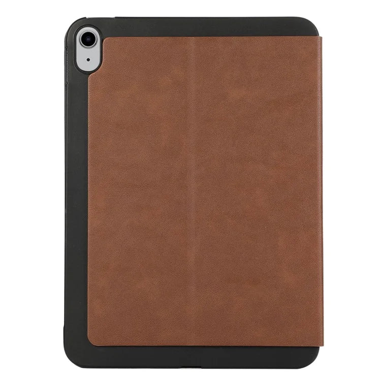 For iPad 10.9 (2022) Case Stand Folio PU Leather Tablet Cover with Auto Sleep / Wake