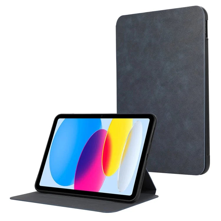 For iPad 10.9 (2022) Case Stand Folio PU Leather Tablet Cover with Auto Sleep / Wake