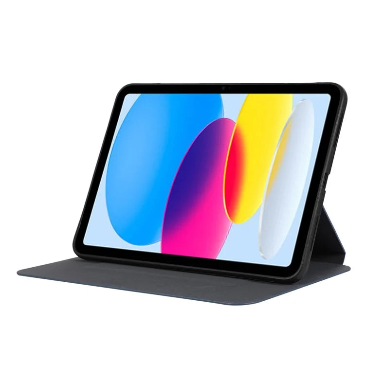 For iPad 10.9 (2022) Case Stand Folio PU Leather Tablet Cover with Auto Sleep / Wake