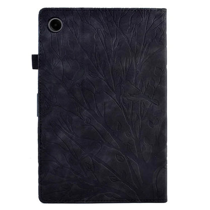 For Samsung Galaxy Tab A9+ Case PU Leather Imprinted Tablet Cover with Card Holder