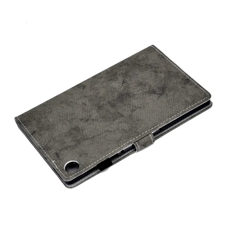 For Samsung Galaxy Tab A9 Leather Case Cloth Texture Card Holder Tablet Cover
