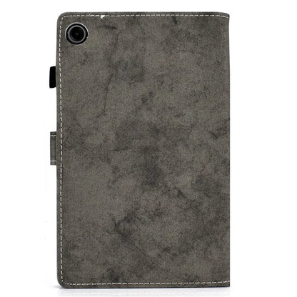 For Samsung Galaxy Tab A9 Leather Case Cloth Texture Card Holder Tablet Cover