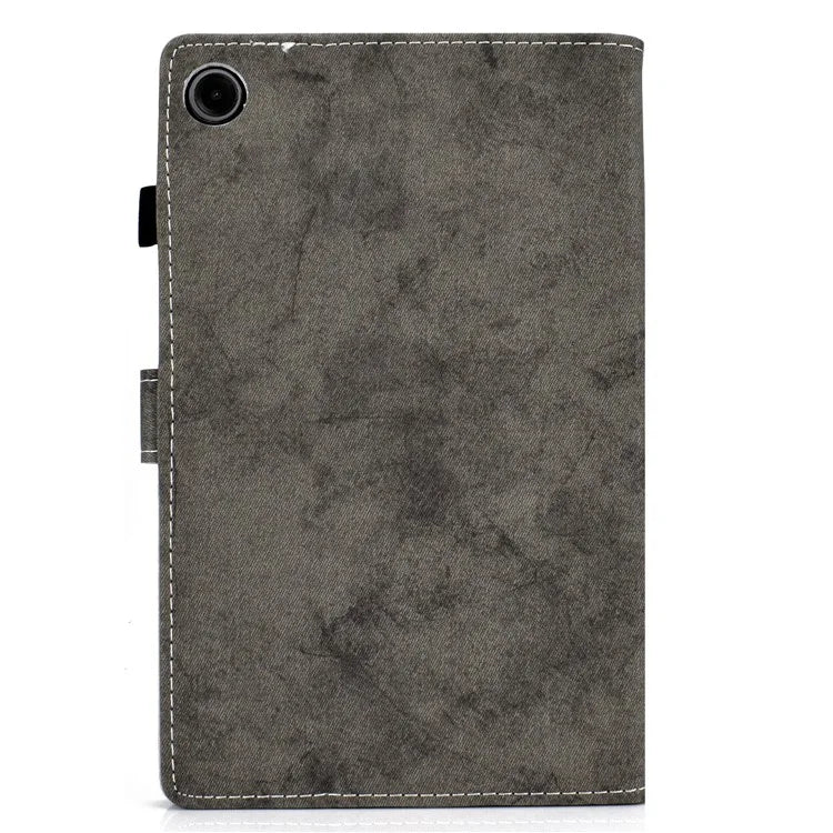 For Samsung Galaxy Tab A9+ Case Cloth Texture Card Slots Tablet Leather Cover
