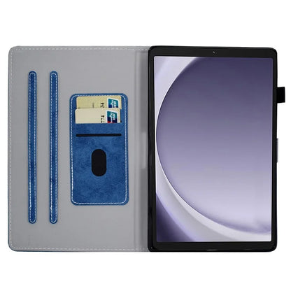 For Samsung Galaxy Tab A9+ Case Cloth Texture Card Slots Tablet Leather Cover