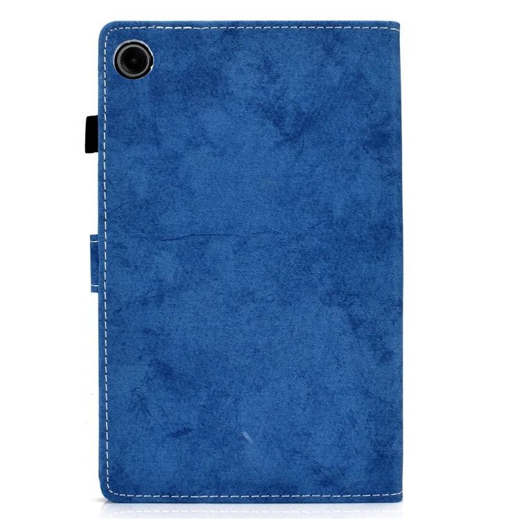 For Samsung Galaxy Tab A9+ Case Cloth Texture Card Slots Tablet Leather Cover