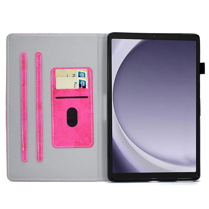 For Samsung Galaxy Tab A9+ Case Cloth Texture Card Slots Tablet Leather Cover