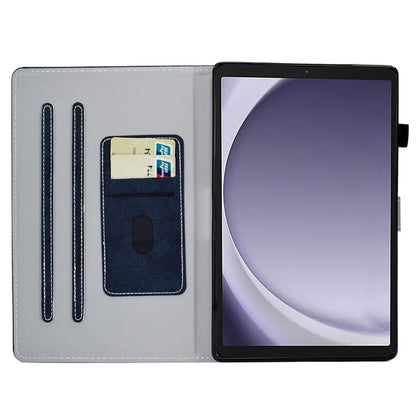 For Samsung Galaxy Tab A9+ Case Cloth Texture Card Slots Tablet Leather Cover