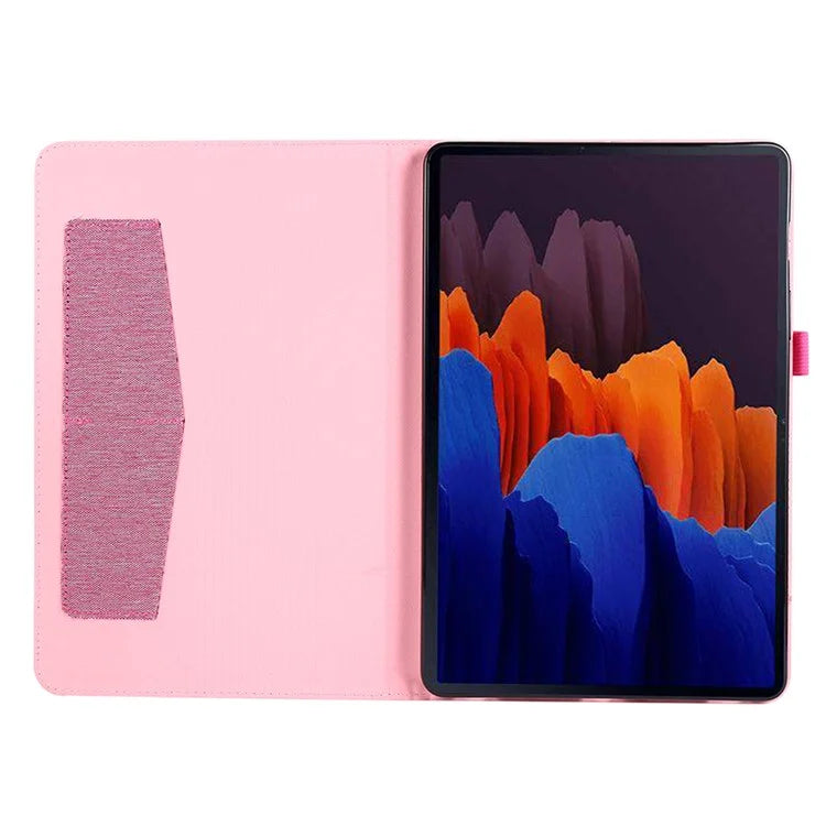 For Samsung Galaxy Tab S9 Case Card Holder PU Leather Tablet Cover with Stand