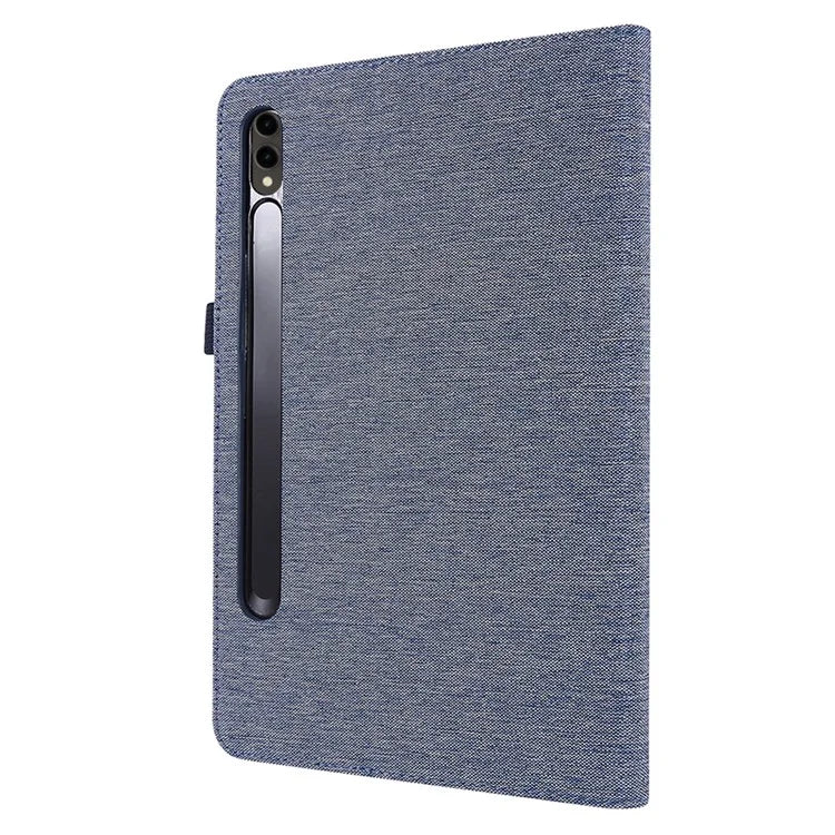 For Samsung Galaxy Tab S9 Ultra Case Cloth Texture Card Holder Tablet Stand Cover