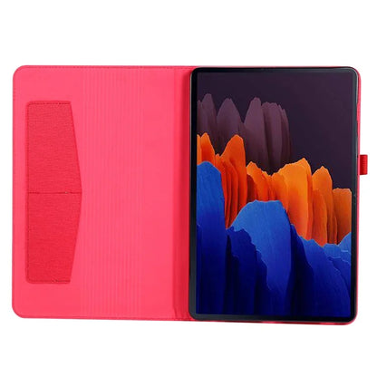 For Samsung Galaxy Tab S9 Ultra Case Cloth Texture Card Holder Tablet Stand Cover