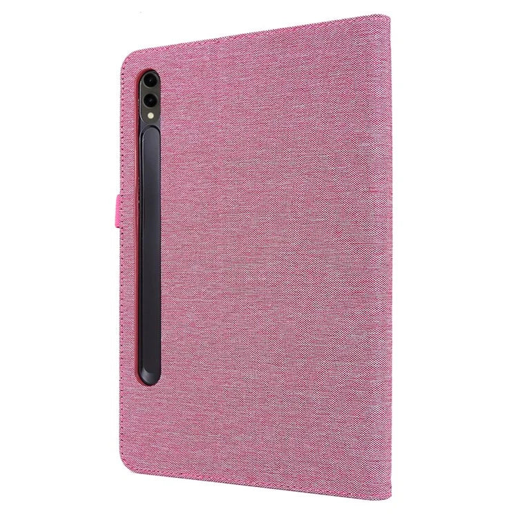 For Samsung Galaxy Tab S9 Ultra Case Cloth Texture Card Holder Tablet Stand Cover
