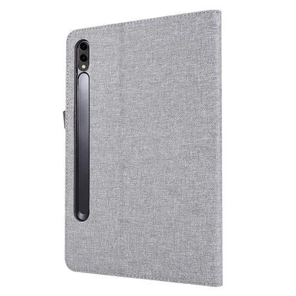 For Samsung Galaxy Tab S9 Ultra Case Cloth Texture Card Holder Tablet Stand Cover