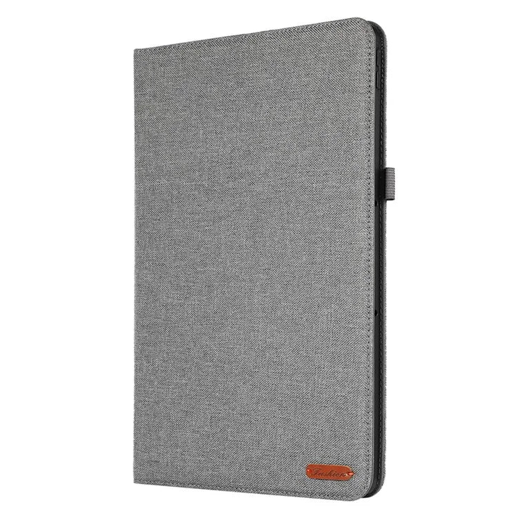 For Lenovo Tab P12 Case Cloth Texture Leather Tablet Cover with Card Holder