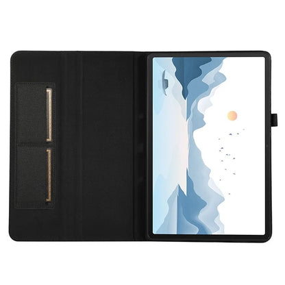 For Lenovo Tab P12 Case Cloth Texture Leather Tablet Cover with Card Holder