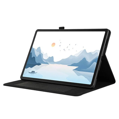For Lenovo Tab P12 Case Cloth Texture Leather Tablet Cover with Card Holder