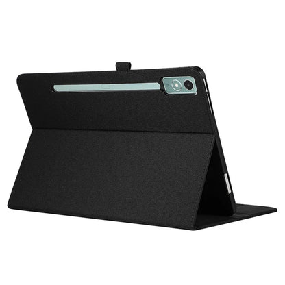 For Lenovo Tab P12 Case Cloth Texture Leather Tablet Cover with Card Holder