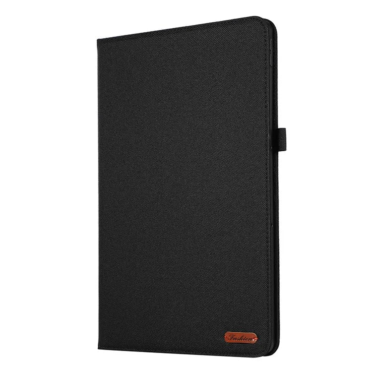 For Lenovo Tab P12 Case Cloth Texture Leather Tablet Cover with Card Holder