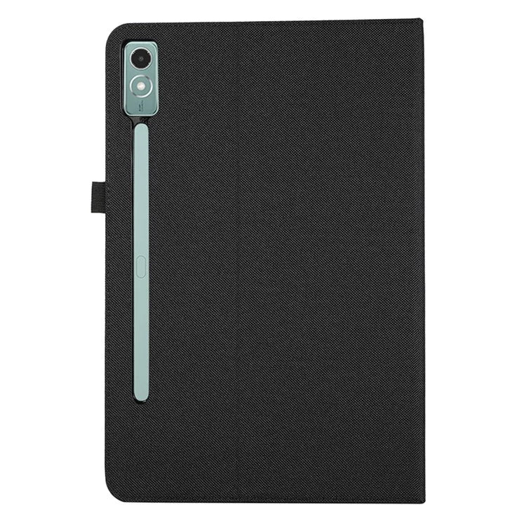 For Lenovo Tab P12 Case Cloth Texture Leather Tablet Cover with Card Holder