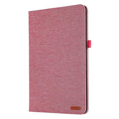 For Lenovo Tab P12 Case Cloth Texture Leather Tablet Cover with Card Holder