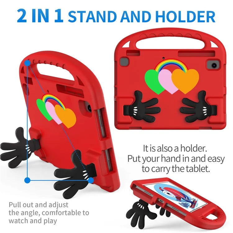 For Samsung Galaxy Tab A8 10.5 (2021) / (2022) / Xiaomi Redmi Pad Case Palm Kickstand Tablet EVA Cover