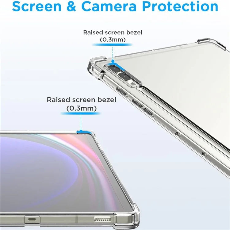 For Samsung Galaxy Tab S9 FE+ Case HD Clear Shell Drop-proof Protective Tablet TPU Cover
