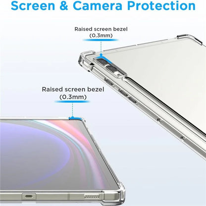For Samsung Galaxy Tab S9 FE+ Case HD Clear Shell Drop-proof Protective Tablet TPU Cover