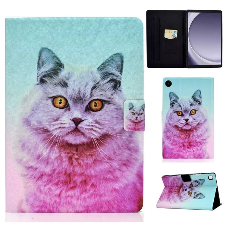For Samsung Galaxy Tab A9 Case Card Slots Stand Tablet Leather Cover