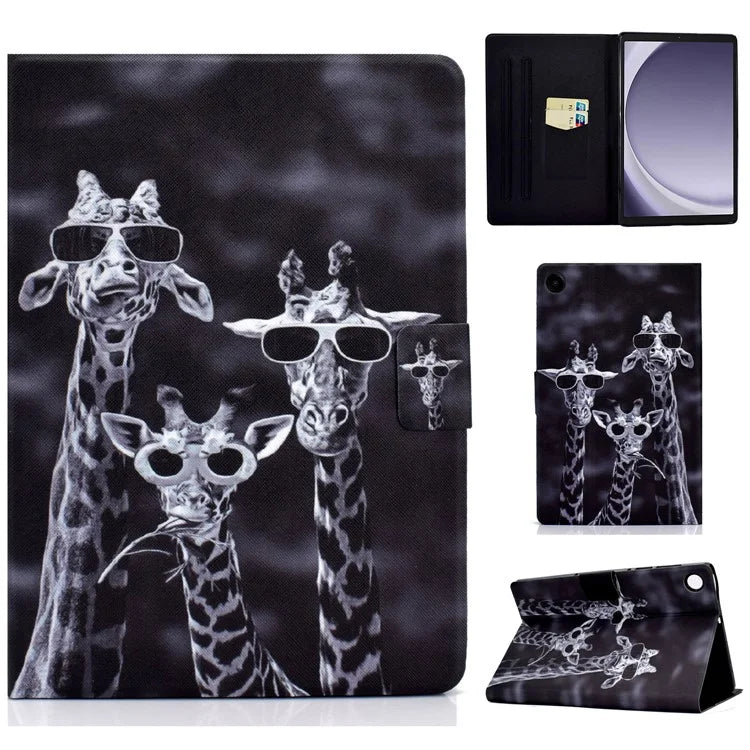 For Samsung Galaxy Tab A9 Case Card Slots Stand Tablet Leather Cover
