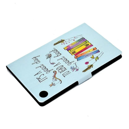 For Samsung Galaxy Tab A9+ Case Pattern Printing PU Leather Tablet Cover