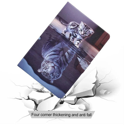 For Samsung Galaxy Tab A9+ Case Pattern Printing PU Leather Tablet Cover