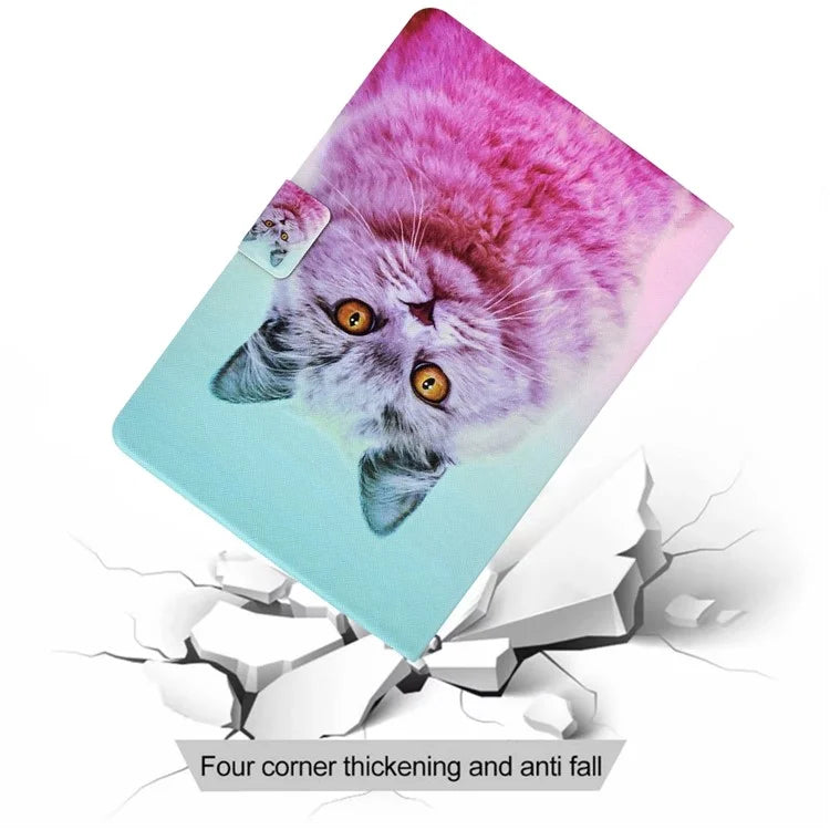 For Samsung Galaxy Tab A9+ Case Pattern Printing PU Leather Tablet Cover