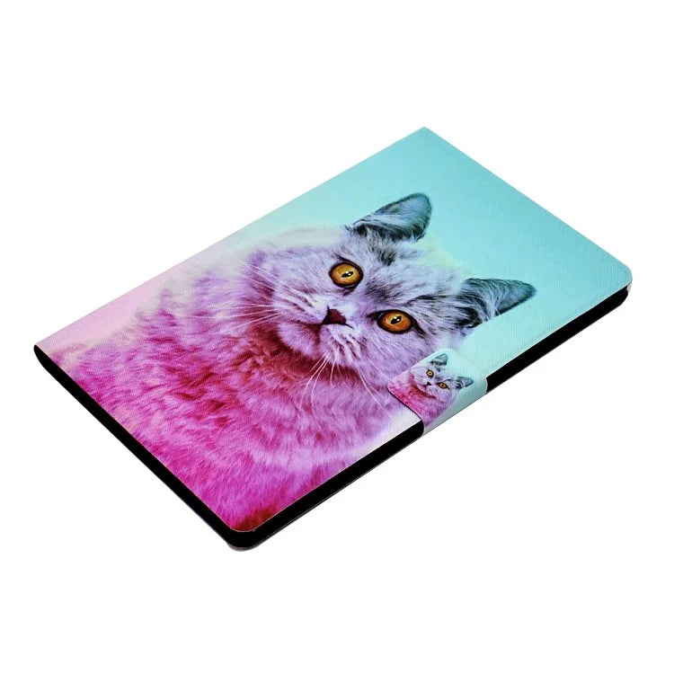 For Samsung Galaxy Tab A9+ Case Pattern Printing PU Leather Tablet Cover