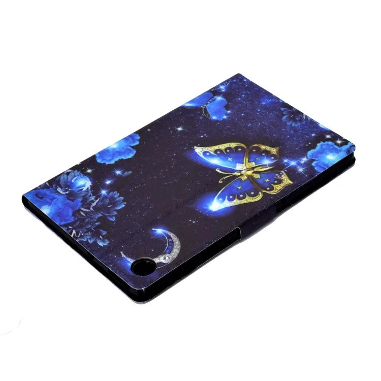 For Samsung Galaxy Tab A9+ Case Pattern Printing PU Leather Tablet Cover