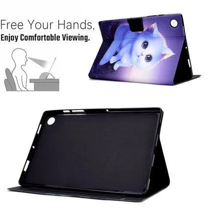 For Samsung Galaxy Tab A9 Case Card Slots PU Leather Tablet Cover