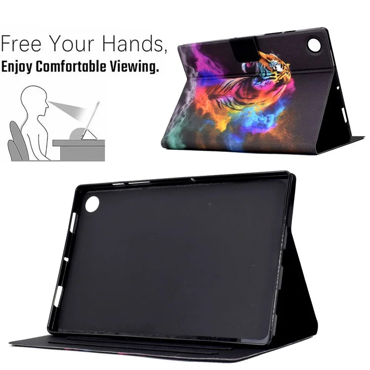 For Samsung Galaxy Tab A9 Case Card Slots PU Leather Tablet Cover