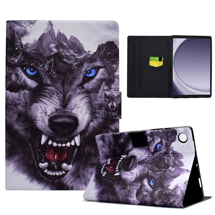 For Samsung Galaxy Tab A9 Case Card Slots PU Leather Tablet Cover