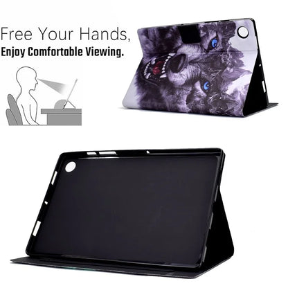 For Samsung Galaxy Tab A9 Case Card Slots PU Leather Tablet Cover