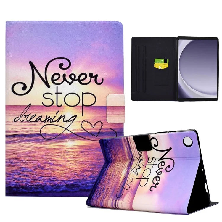 For Samsung Galaxy Tab A9 Case Card Slots PU Leather Tablet Cover