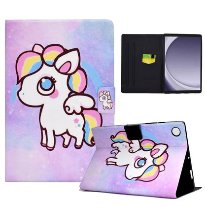 For Samsung Galaxy Tab A9 Case Card Slots PU Leather Tablet Cover