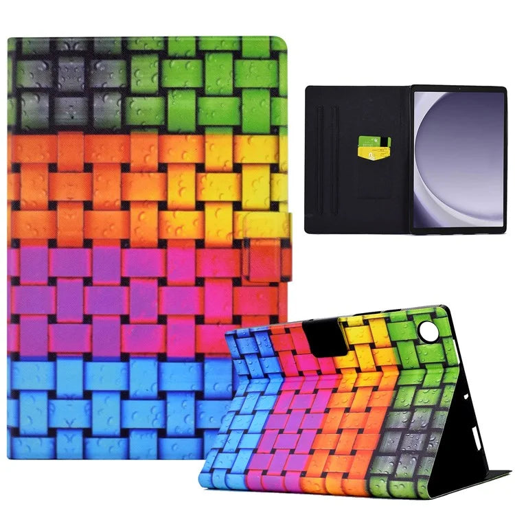 For Samsung Galaxy Tab A9 Case Card Slots PU Leather Tablet Cover