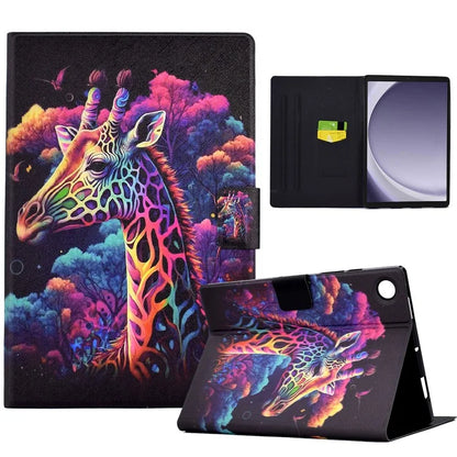 For Samsung Galaxy Tab A9 Case Card Slots PU Leather Tablet Cover