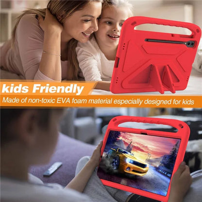 For Samsung Galaxy Tab S9 FE+ Case Hand Grip EVA Tablet Kickstand Cover