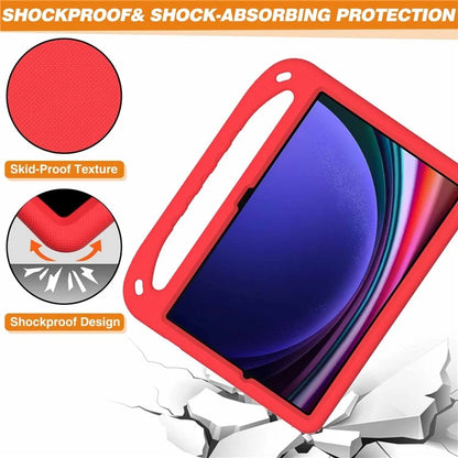 For Samsung Galaxy Tab S9 FE+ Case Hand Grip EVA Tablet Kickstand Cover