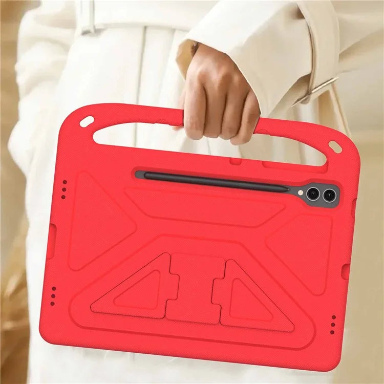 For Samsung Galaxy Tab S9 FE+ Case Hand Grip EVA Tablet Kickstand Cover