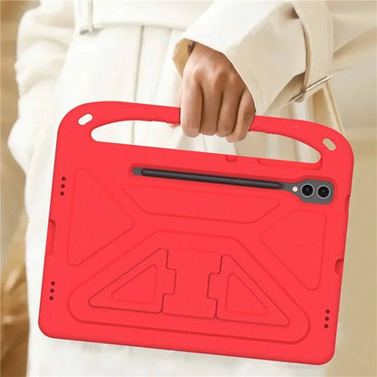 For Samsung Galaxy Tab S9 FE+ Case Hand Grip EVA Tablet Kickstand Cover