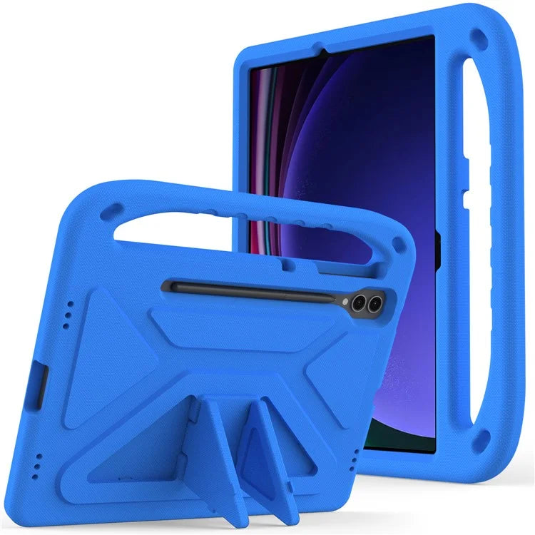 For Samsung Galaxy Tab S9 FE+ Case Hand Grip EVA Tablet Kickstand Cover