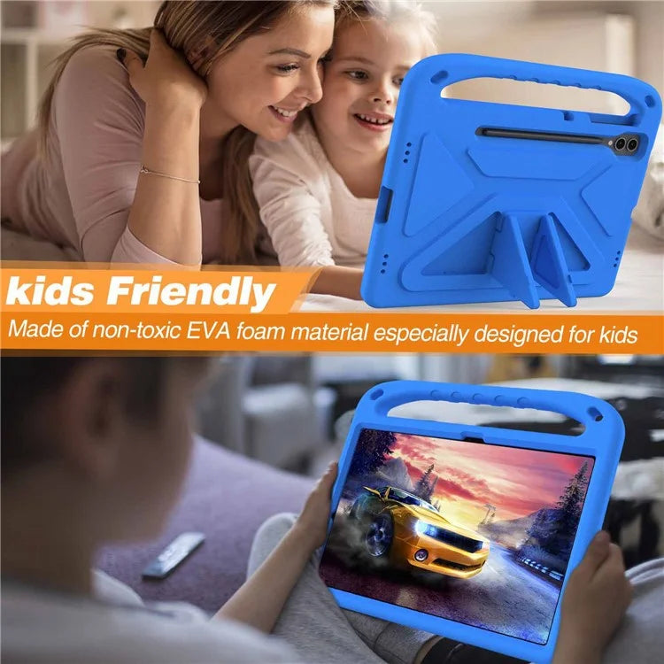 For Samsung Galaxy Tab S9 FE+ Case Hand Grip EVA Tablet Kickstand Cover
