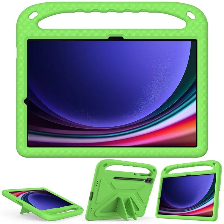 For Samsung Galaxy Tab S9 FE+ Case Hand Grip EVA Tablet Kickstand Cover
