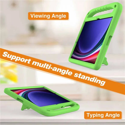 For Samsung Galaxy Tab S9 FE+ Case Hand Grip EVA Tablet Kickstand Cover